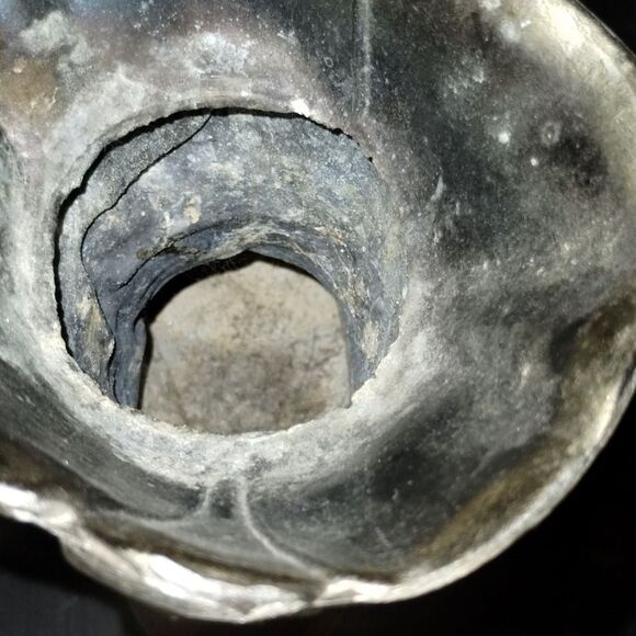 Vintage Victorian Gilded Bronze Metal, Gold tones, High Button Shoe Vase - Picture 6 of 9